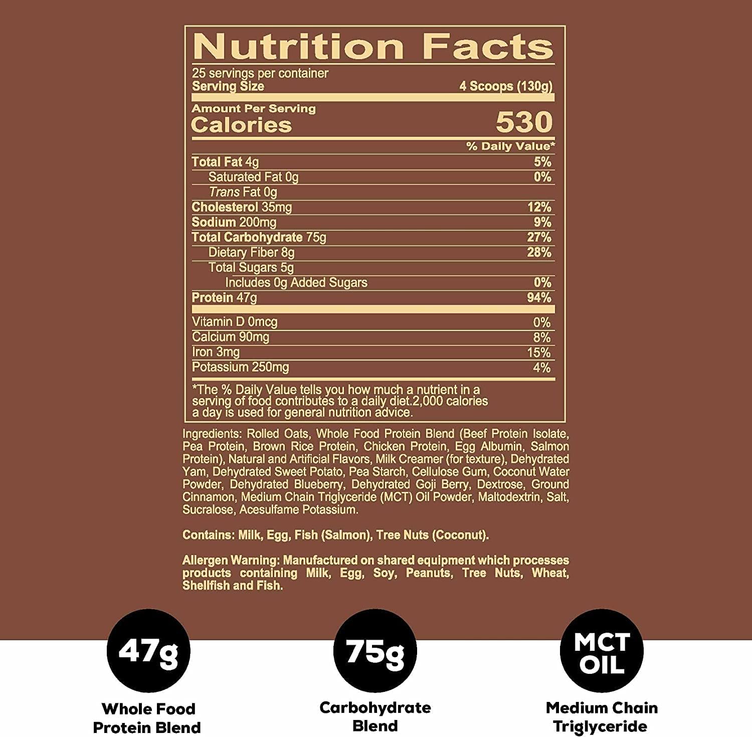 REDCON1 Protein Powder - 47g protein - Fudge Brownie  (25 Servings)