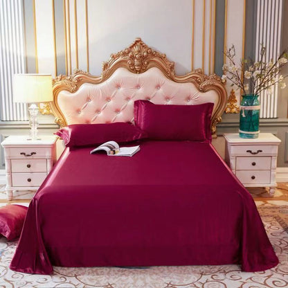 Double-Sided Ice Silk Bed Sheet