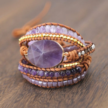 Natural Amethyst Bracelet