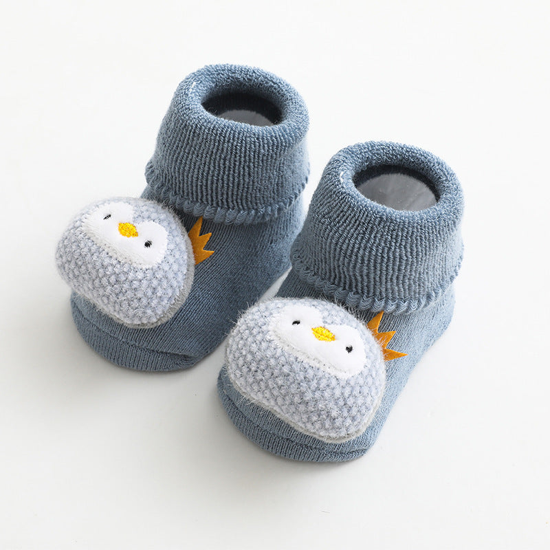 Baby Slipper Socks with Rubber Stoppers