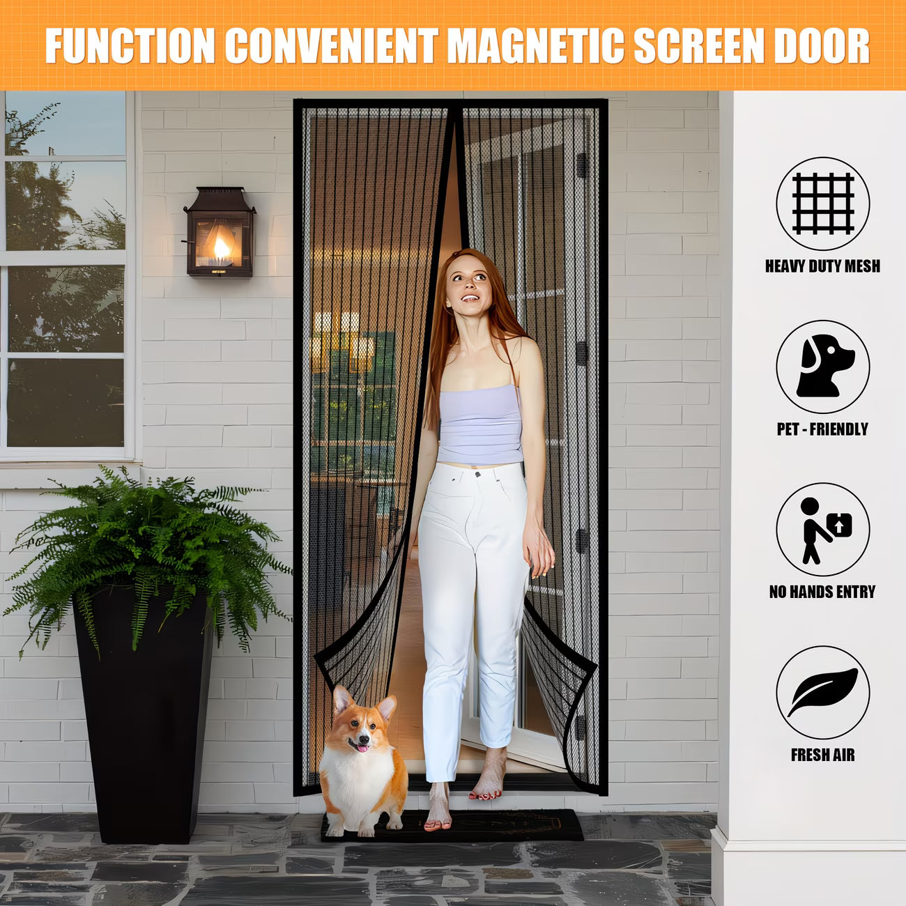 Summer Mosquito Proof Mesh Door Curtain