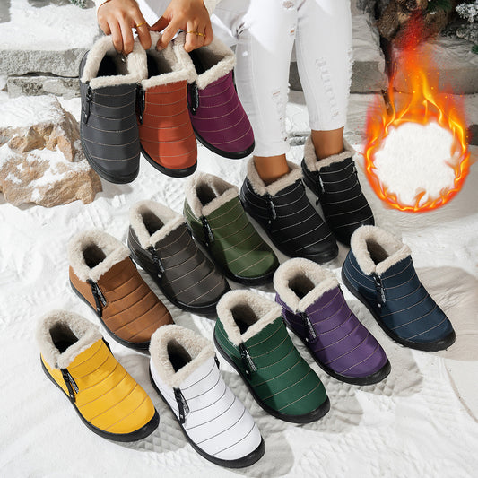 Women's Warm Ankle Boots with Faux Fur Lining
