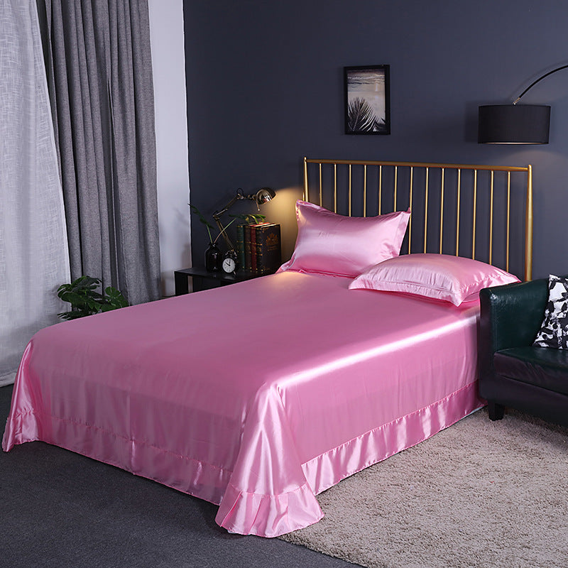 Double-Sided Ice Silk Bed Sheet