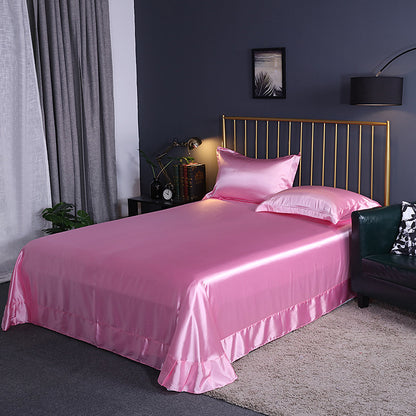 Double-Sided Ice Silk Bed Sheet