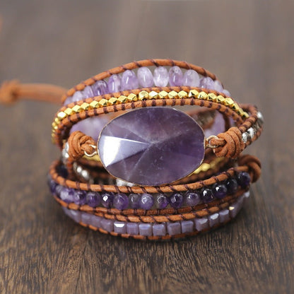 Natural Amethyst Bracelet