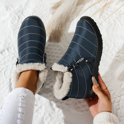 Women's Warm Ankle Boots with Faux Fur Lining