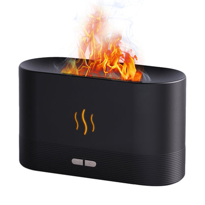 USB Rechargeable Aroma Diffuser Humidifier with LED Flame Effect