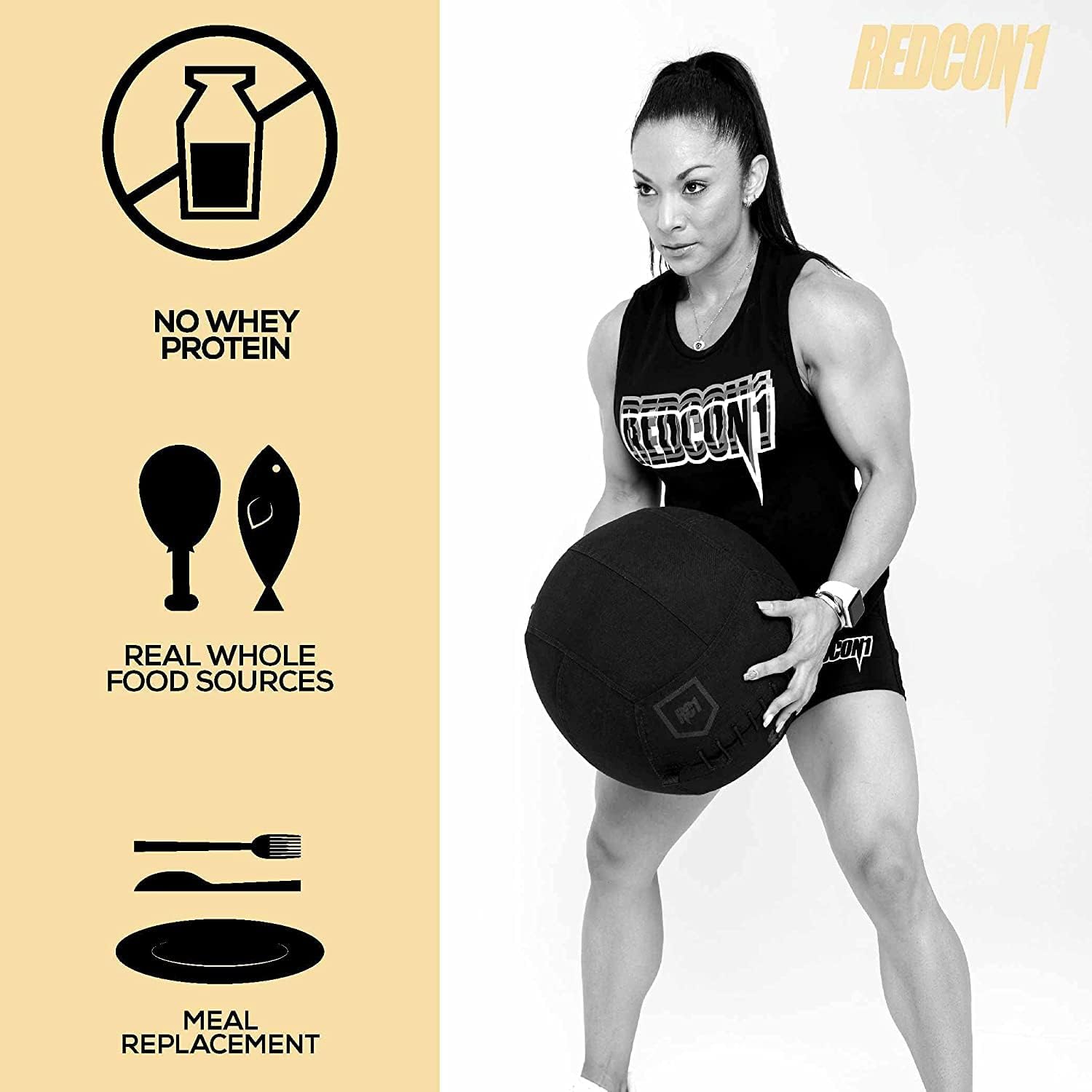 REDCON1 Protein Powder - 47g protein - Strawberry Shortcake  (25 Servings)