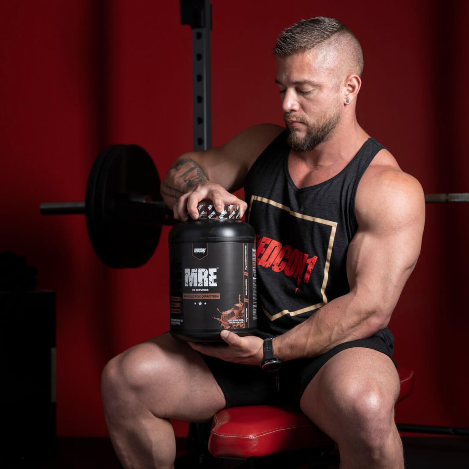 REDCON1 Protein Powder - 47g protein - Fudge Brownie  (25 Servings)