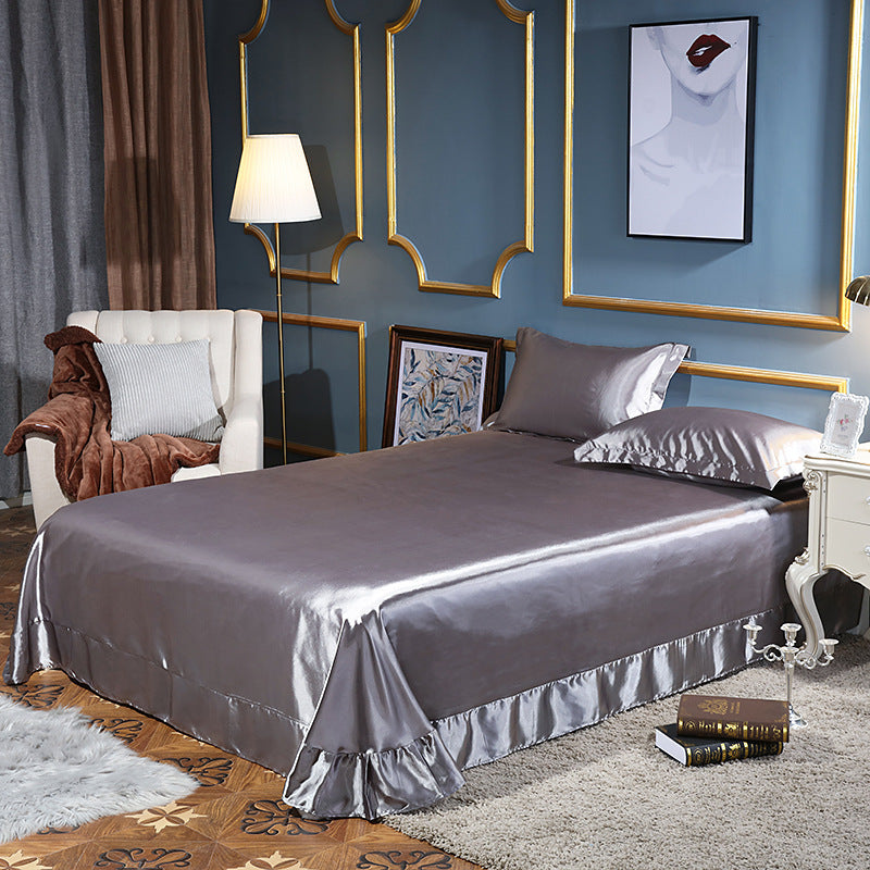 Double-Sided Ice Silk Bed Sheet