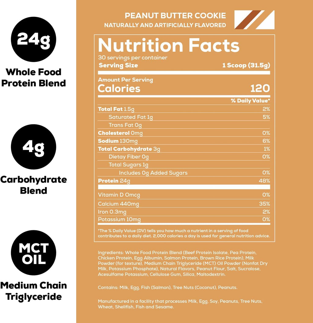 REDCON1 Protein Powder - Peanut Butter Cookie  - (30 Servings)