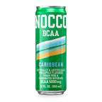 NOCCO BCAA Caribbean Drink 12 Fl Oz, Pack of 12 - BCAA 5000mg Caffeine & Sugar Free