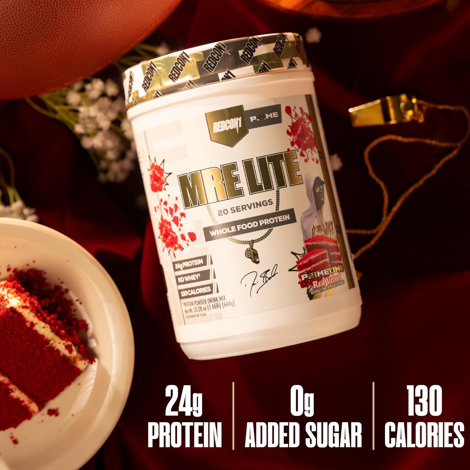 REDCON1 Protein Powder - Prime Time Red Velvet (20 Servings)