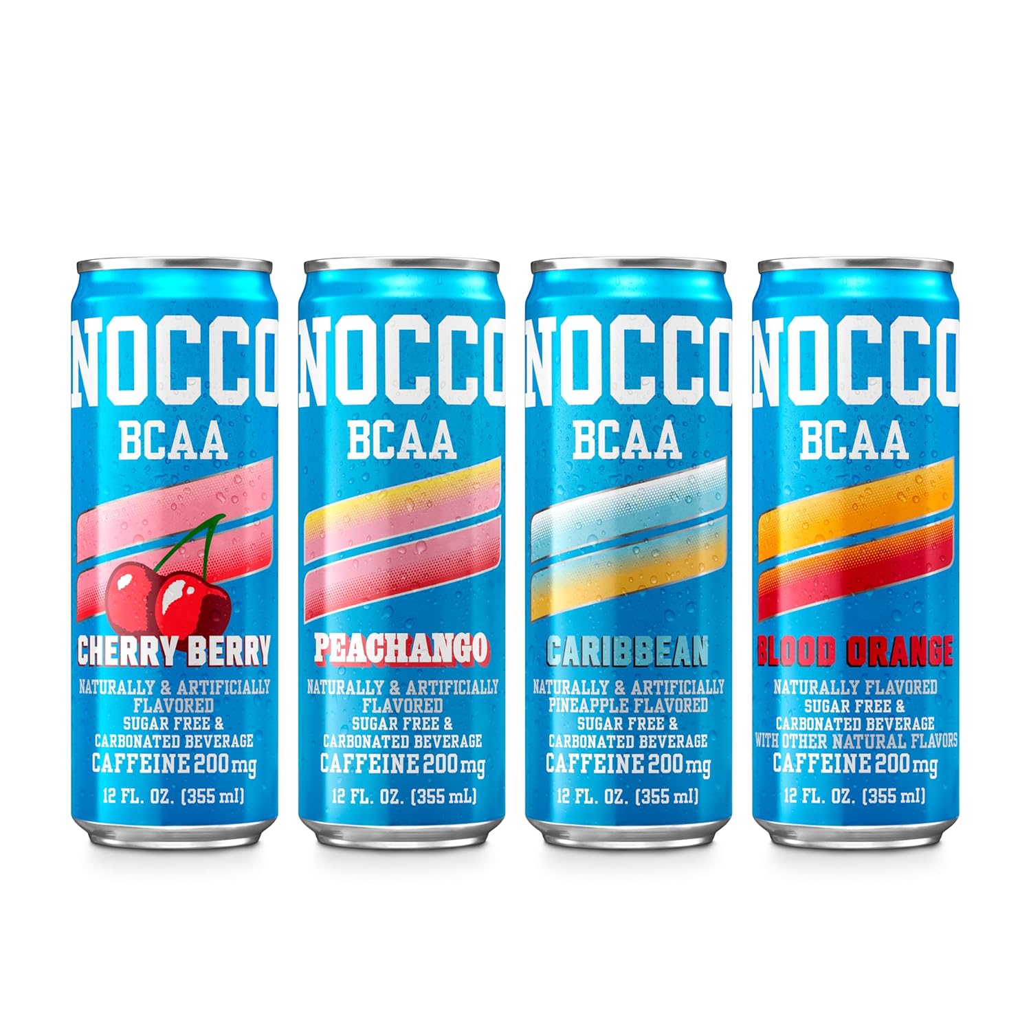 NOCCO BCAA Energy Drink Variety Pack - 12 Fl Oz (Pack of 12)