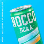 NOCCO BCAA Caribbean Drink 12 Fl Oz, Pack of 12 - BCAA 5000mg Caffeine & Sugar Free