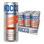 NOCCO Electrolyte Drink - Blood Orange -   12 Fl Oz (Pack of 12) - 200mg of Caffeine