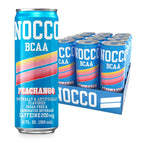 NOCCO BCAA Energy Drink PEACHANGO - 12 Fl Oz (Pack of 12) - 200mg of Caffeine