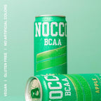 NOCCO BCAA Drink Apple - 12 Fl Oz (Pack of 12) - BCAA 5000mg Caffeine & Sugar Free
