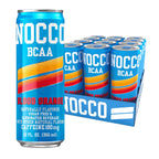 NOCCO BCAA Blood Orange Zero Sugar Energy Drink - 180mg Caffeine - 12 fl oz pack of 12