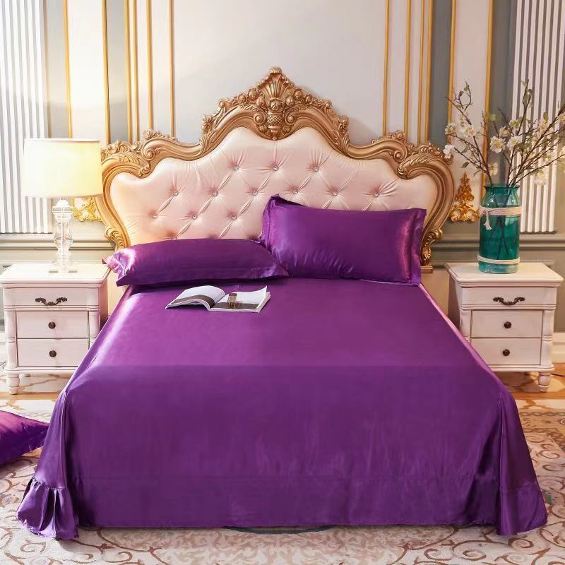 Double-Sided Ice Silk Bed Sheet
