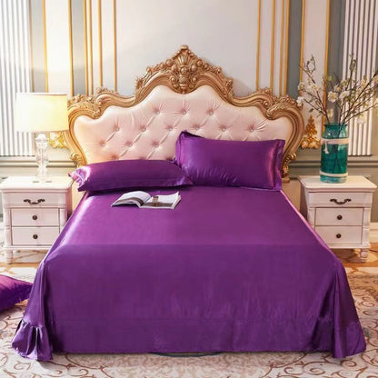 Double-Sided Ice Silk Bed Sheet
