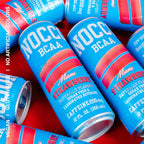 NOCCO BCAA Miami Strawberry Zero Sugar Energy Drink - 180mg Caffeine - 12 fl oz pack of 12