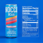 NOCCO BCAA Energy Drink PEACHANGO - 12 Fl Oz (Pack of 12) - 200mg of Caffeine