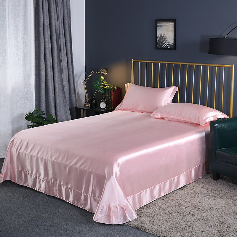 Double-Sided Ice Silk Bed Sheet