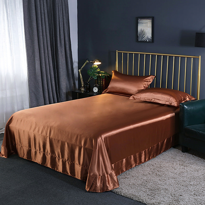 Double-Sided Ice Silk Bed Sheet
