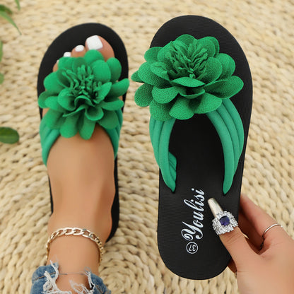 Flower Flip-flops Casual And Lightweight Shoes