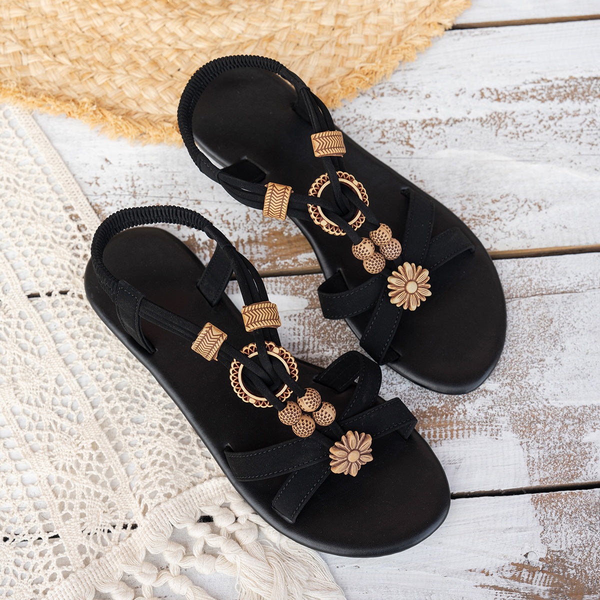 Women's Beaded Weave Sandals