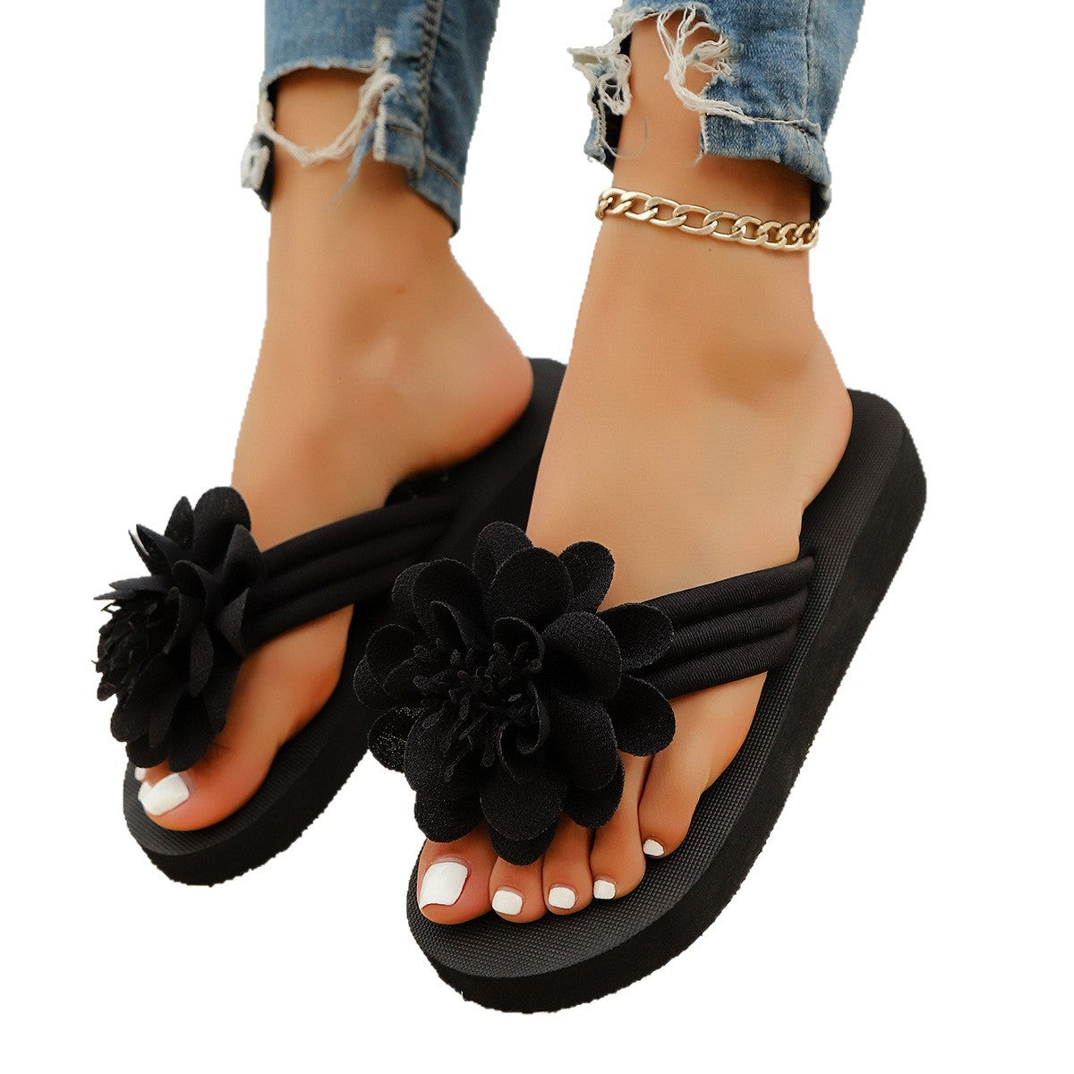 Flower Flip-flops Casual And Lightweight Shoes