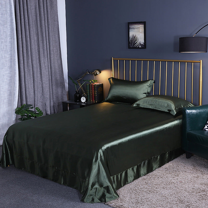 Double-Sided Ice Silk Bed Sheet