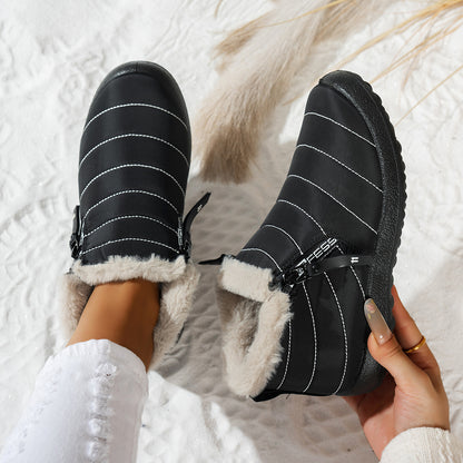 Women's Warm Ankle Boots with Faux Fur Lining