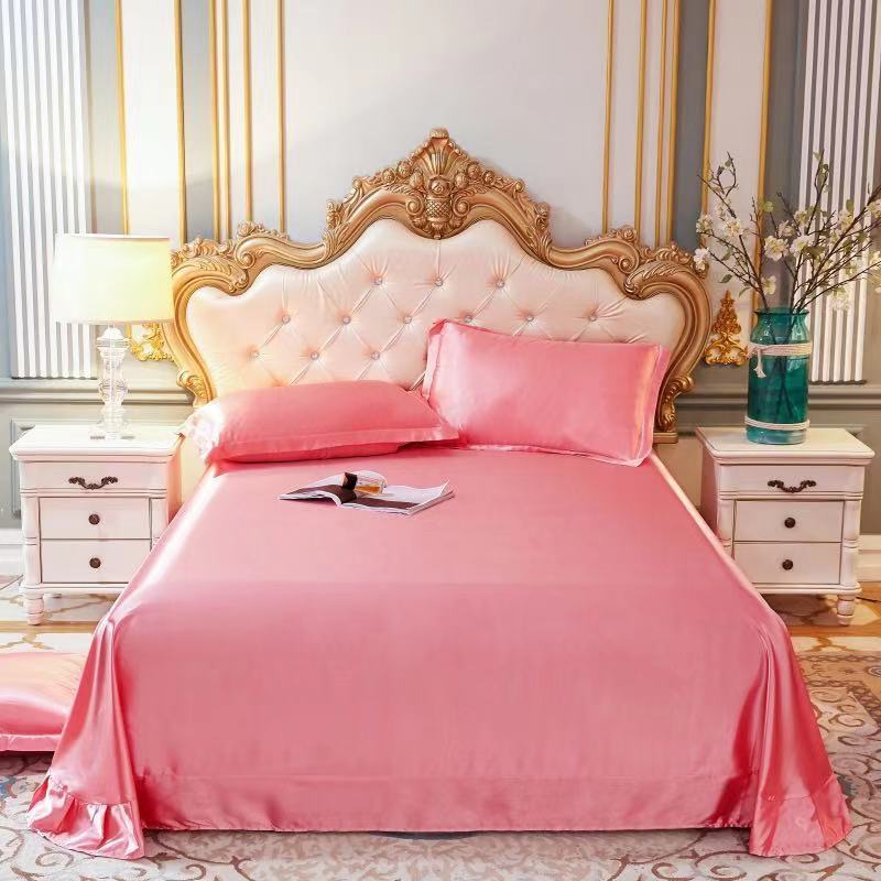 Double-Sided Ice Silk Bed Sheet