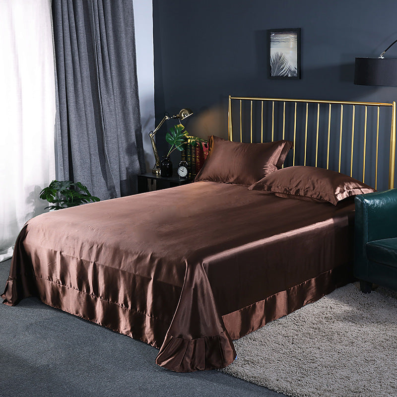 Double-Sided Ice Silk Bed Sheet
