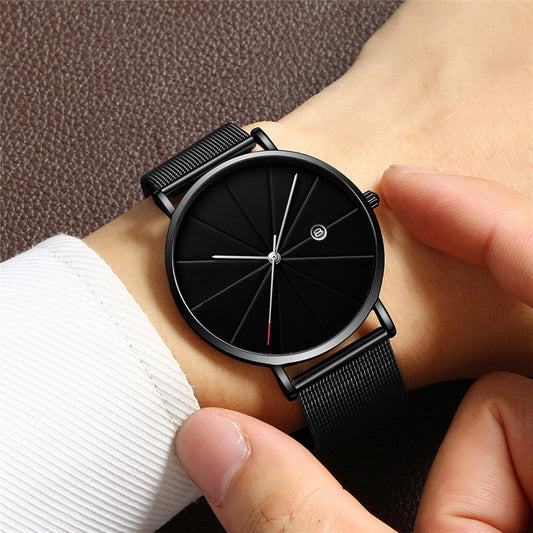 Simple Creative Calendar Men's Waterproof Quartz Watch