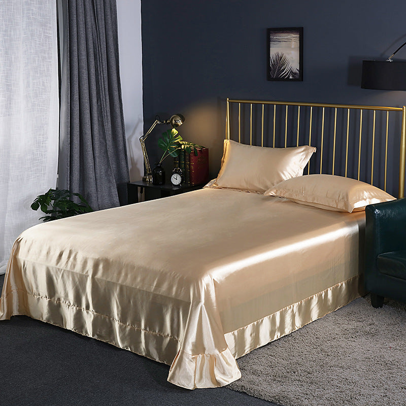 Double-Sided Ice Silk Bed Sheet