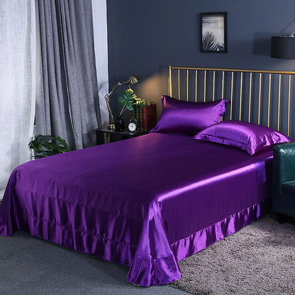 Double-Sided Ice Silk Bed Sheet