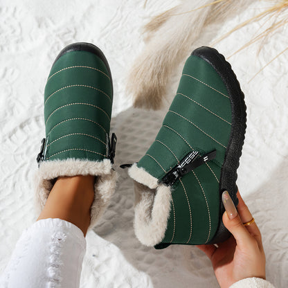 Women's Warm Ankle Boots with Faux Fur Lining